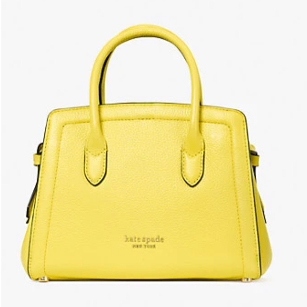 Kate Spade Knott purse yellow, like new!